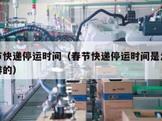 春节快递停运时间（春节快递停运时间是怎么安排的）