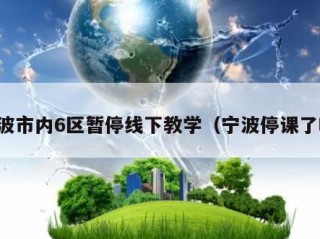 宁波市内6区暂停线下教学（宁波停课了吗）
