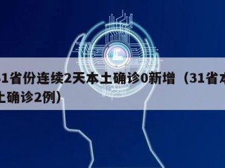31省份连续2天本土确诊0新增（31省本土确诊2例）