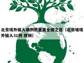 北京境外输入病例数量居全国之首（北京增境外输入31例 视频）